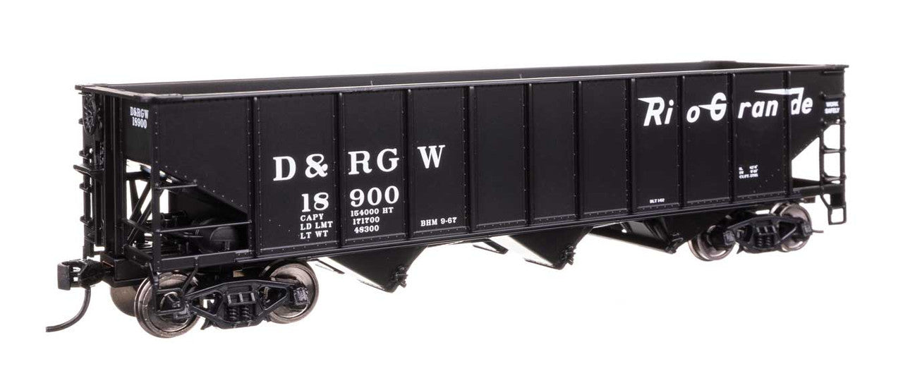 Walthers 910-56746 HO D&RGW 70-Ton AAR 3-Bay Open Hopper #18934