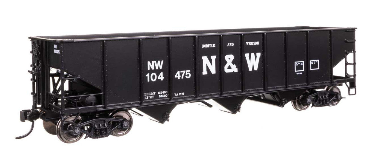 Walthers 910-56749 HO Norfolk & Western 70-Ton AAR 3-Bay Open Hopper #104475