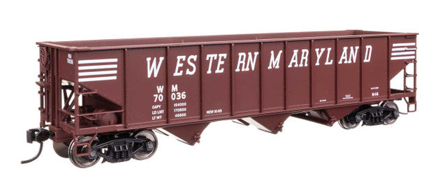 Walthers 910-56758 HO Western Maryland 70-Ton AAR 3-Bay Open Hopper #70036