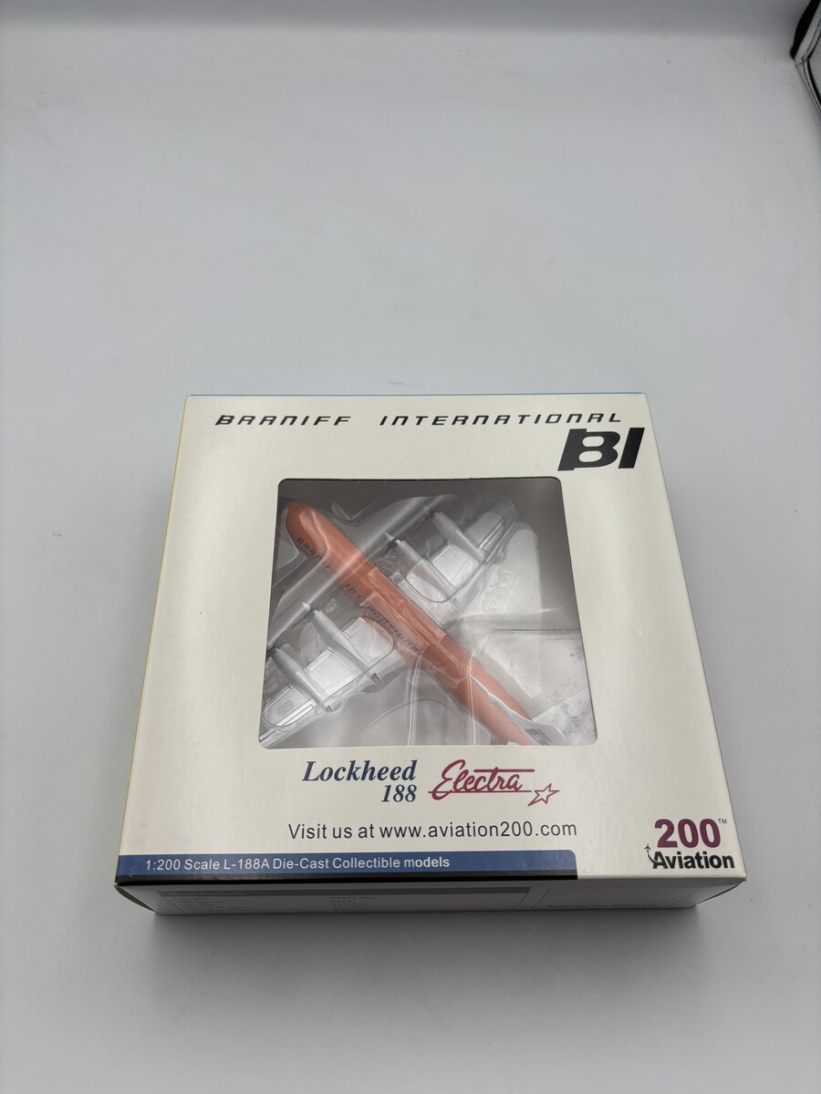Aviation 200 AV218803 Braniff International Lockheed 188 Electra N9703C 1:200