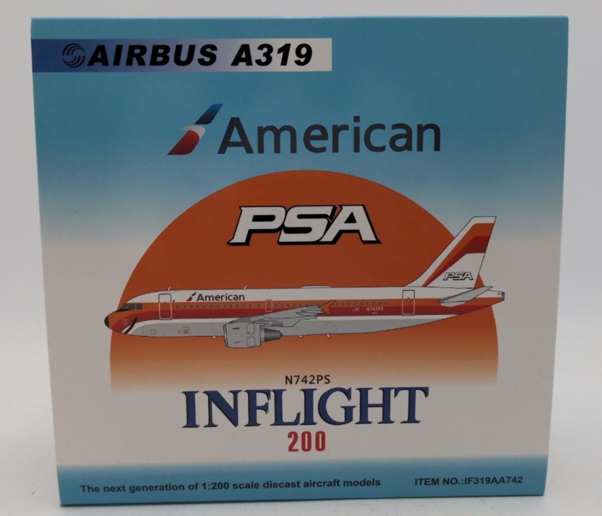 Inflight IF319AA742 1:200 American Airlines Airbus A319 Diecast Aircraft Model