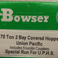 Bowser HO Scale Union Pacific 70 Ton 2 Bay Covered Hopper U.P.H.S. Road #92095