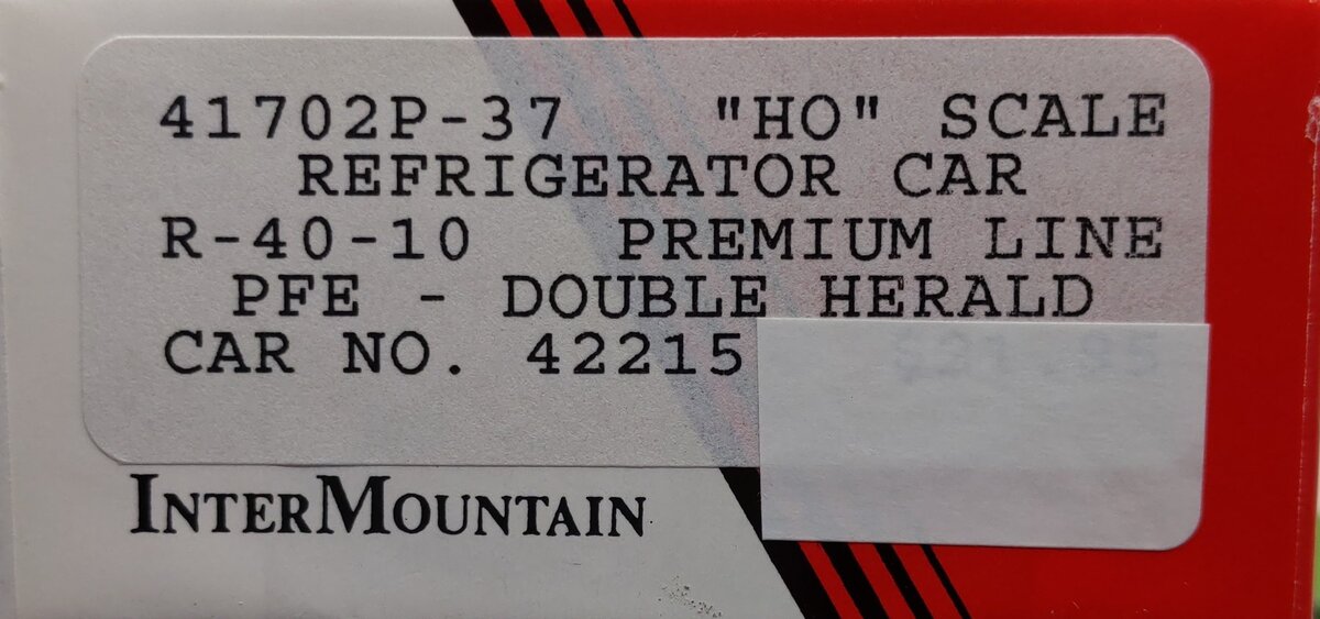 InterMountain 41702P-37 HO Pacific Fruit Express Refrigerator Car Kit (#42215)