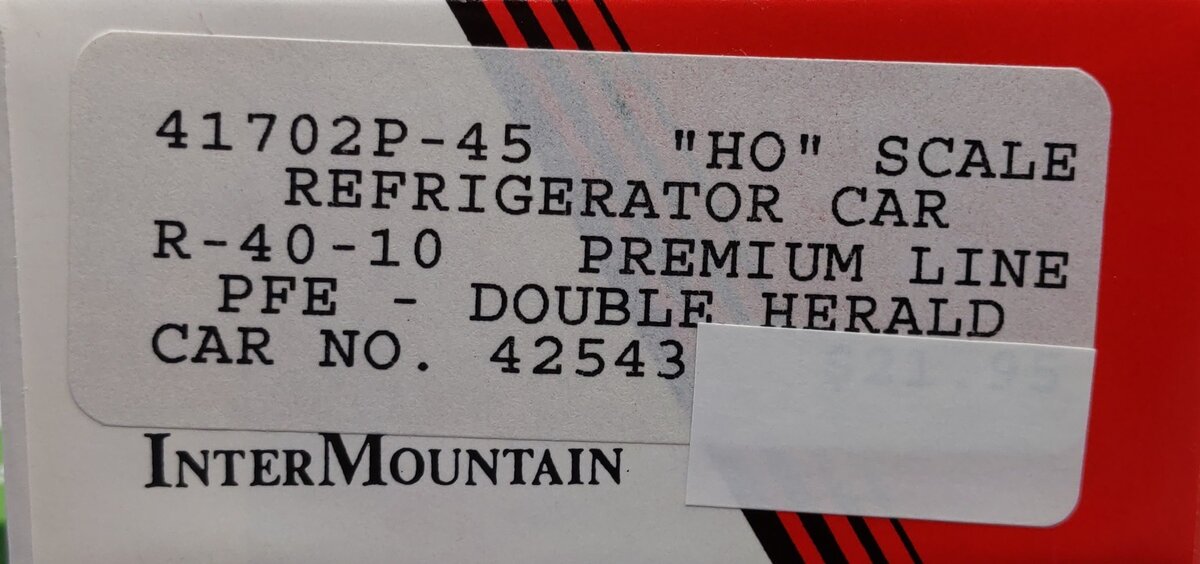 InterMountain 41702P-45 HO Pacific Fruit Express Refrigerator Car Kit (#42543)