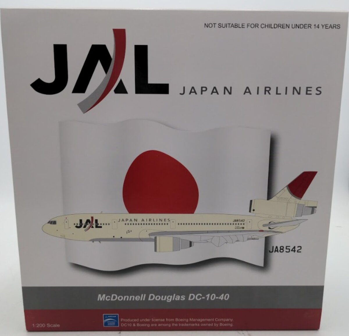 Aviation 200 BBOXJAL01 1:200 JAL Japan Airlines McDonnell Douglas DC-10-40JA8542