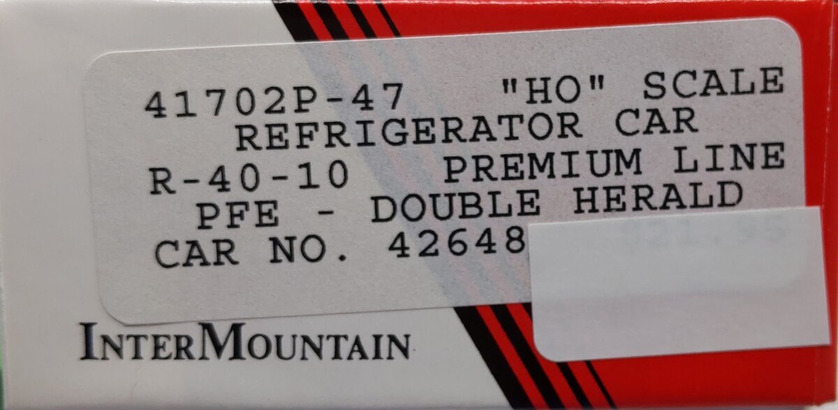 InterMountain 41702P-47 HO Pacific Fruit Express Refrigerator Car Kit (#42648)