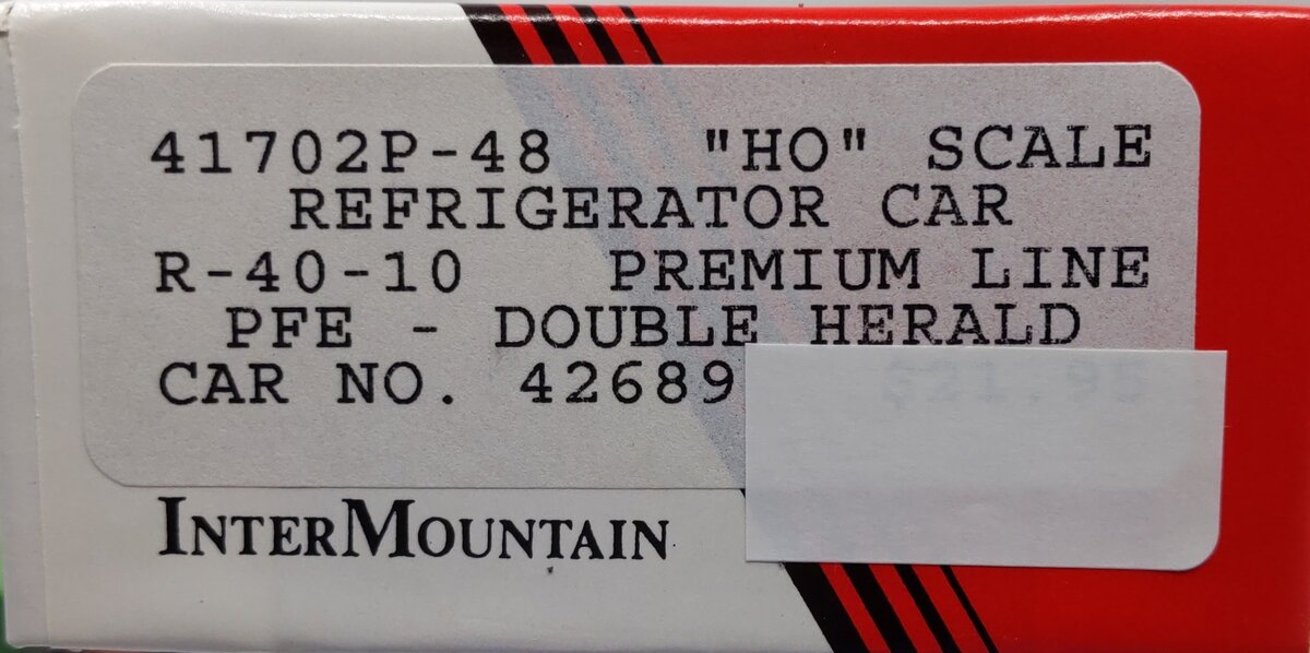 InterMountain 41702P-48 HO Pacific Fruit Express Refrigerator Car Kit (#42689)