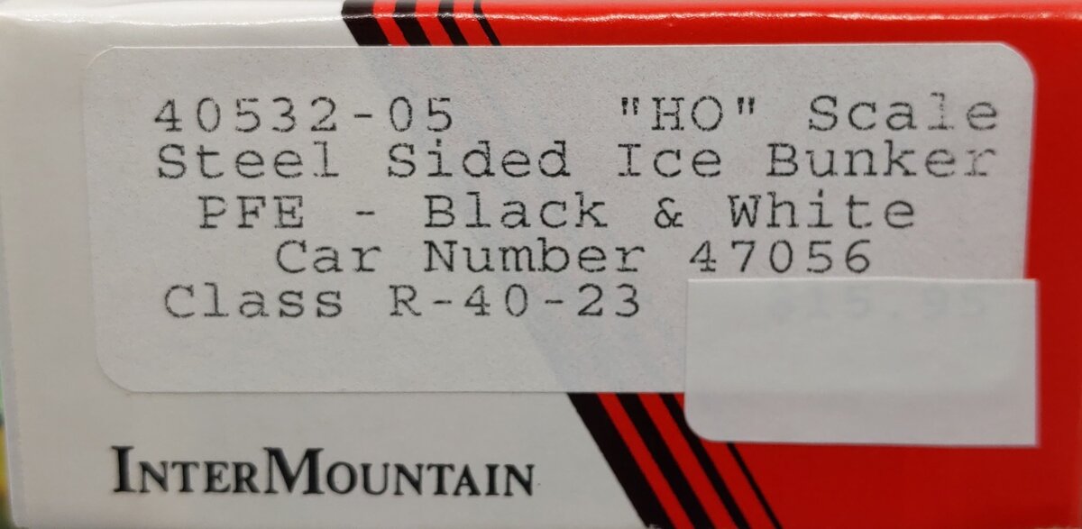 InterMountain 40532-05 HO Pacific Fruit Express Steel Sided Ice Bunker Car Kit