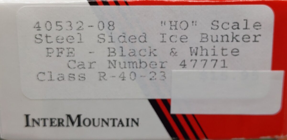 InterMountain 40532-08 HO Pacific Fruit Express Steel Sided Ice Bunker Car Kit