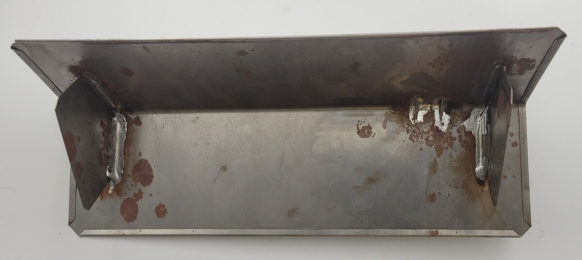 Acme 1222-02 Unpainted Metal Roof with Chimney and Surface Rust