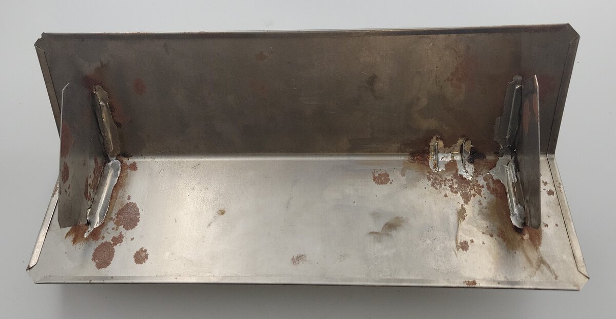 Acme 1222-02 Unpainted Metal Roof with Chimney and Surface Rust