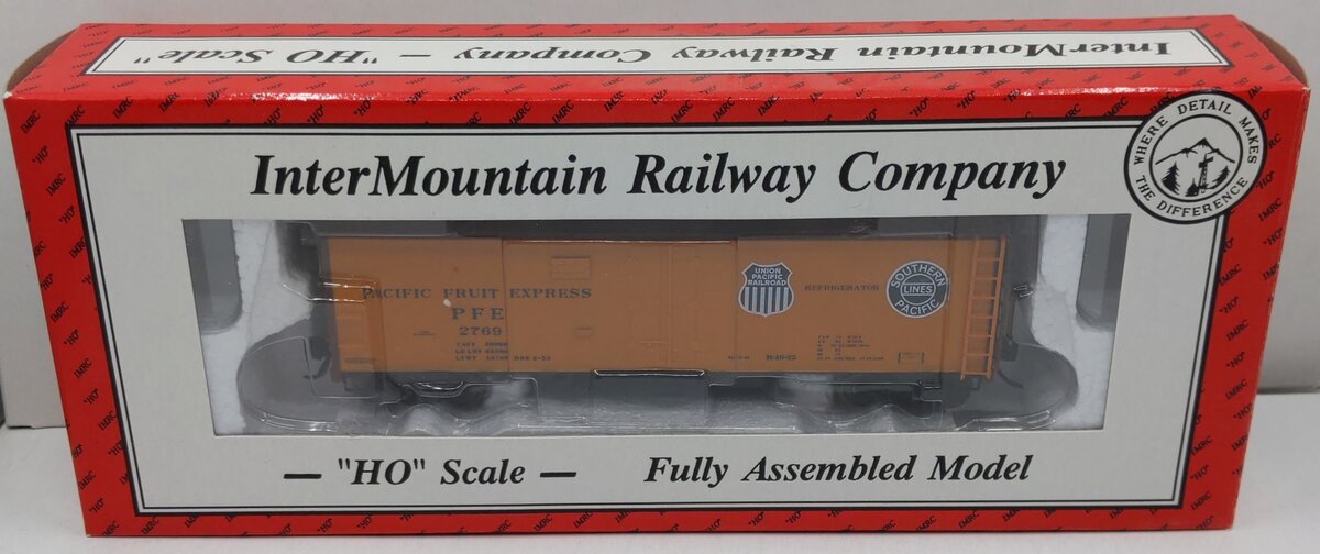 InterMountain 2769 HO Pacific Fruit Express Black/White Refrigerator Car R40-25