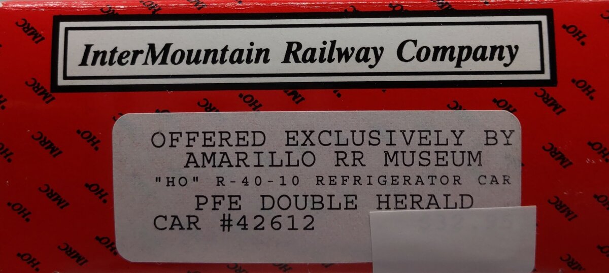 InterMountain 42612 HO Pacific Fruit Express Double Herald R40-25 Road #: 42612