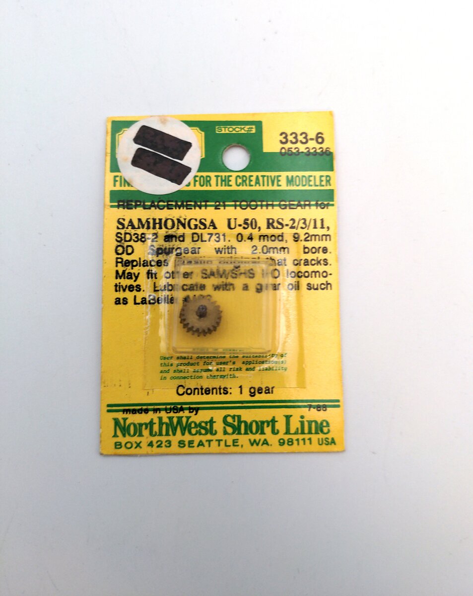 NWSL 333-6 HO Replacement 21 Tooth Gear