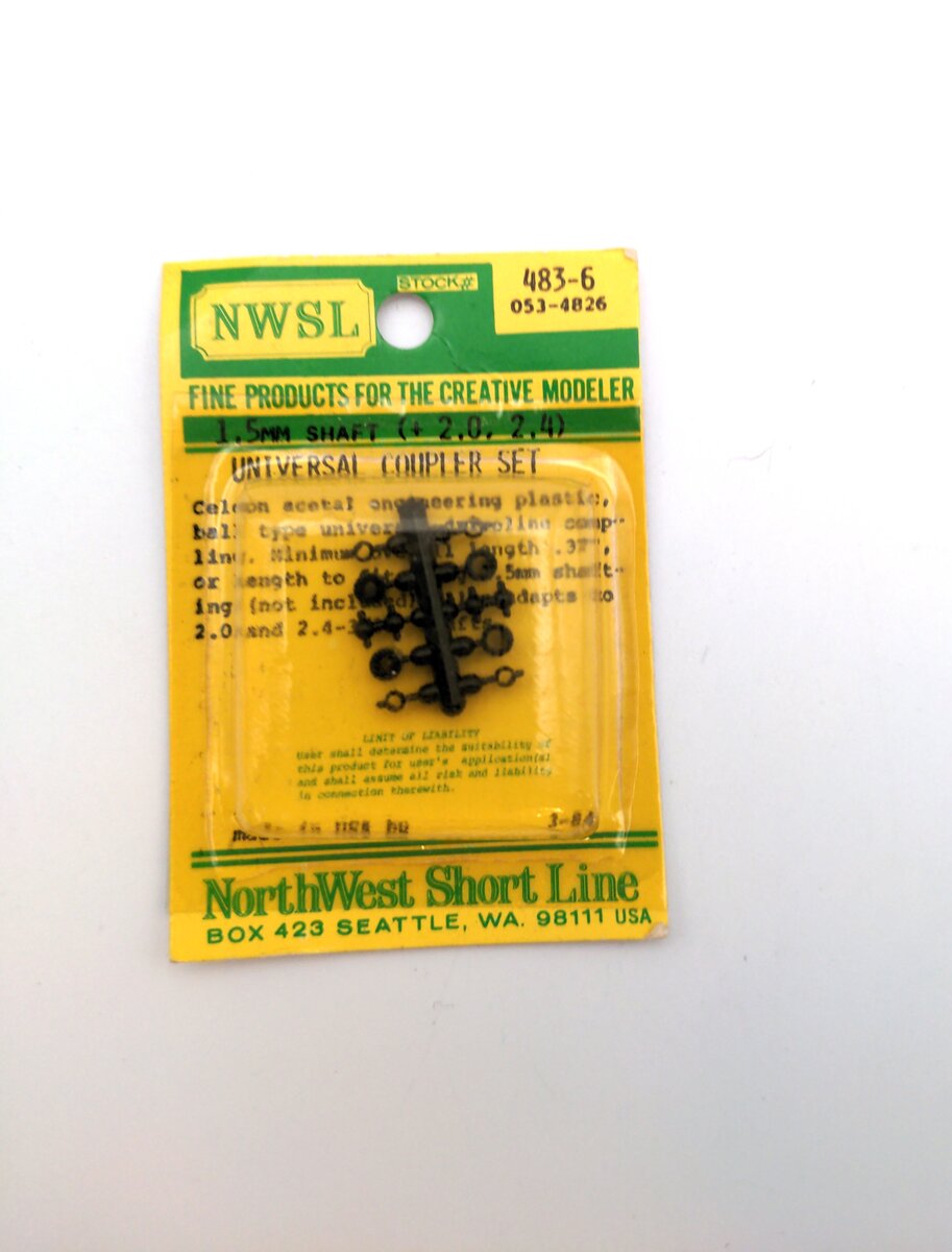 NWSL 483-6 All Scale Universal Coupler Set