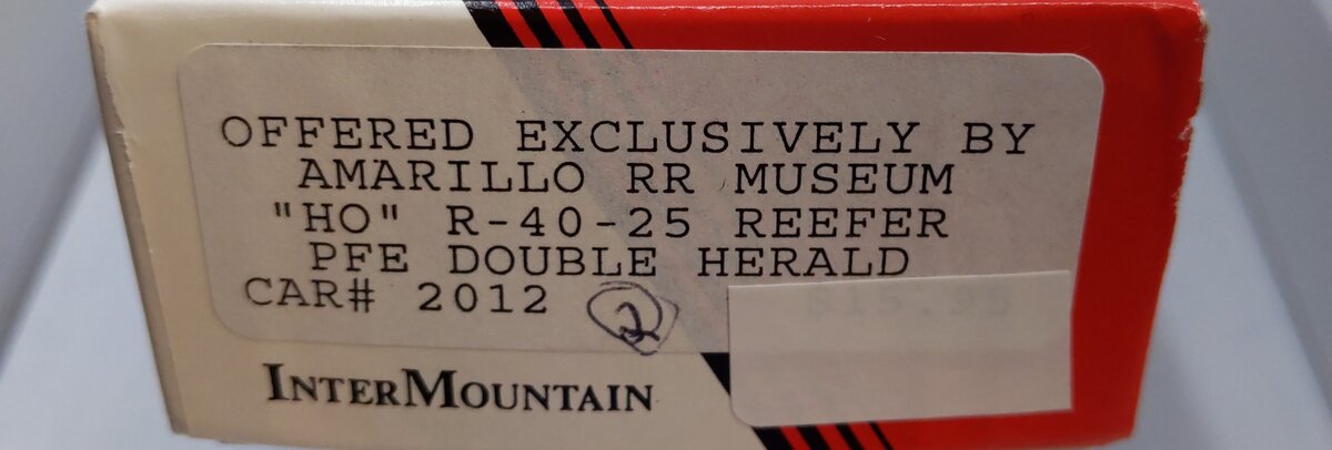 InterMountain 2012 HO Pacific Fruit Express R40-25 Reefer Double Herald Car Kit