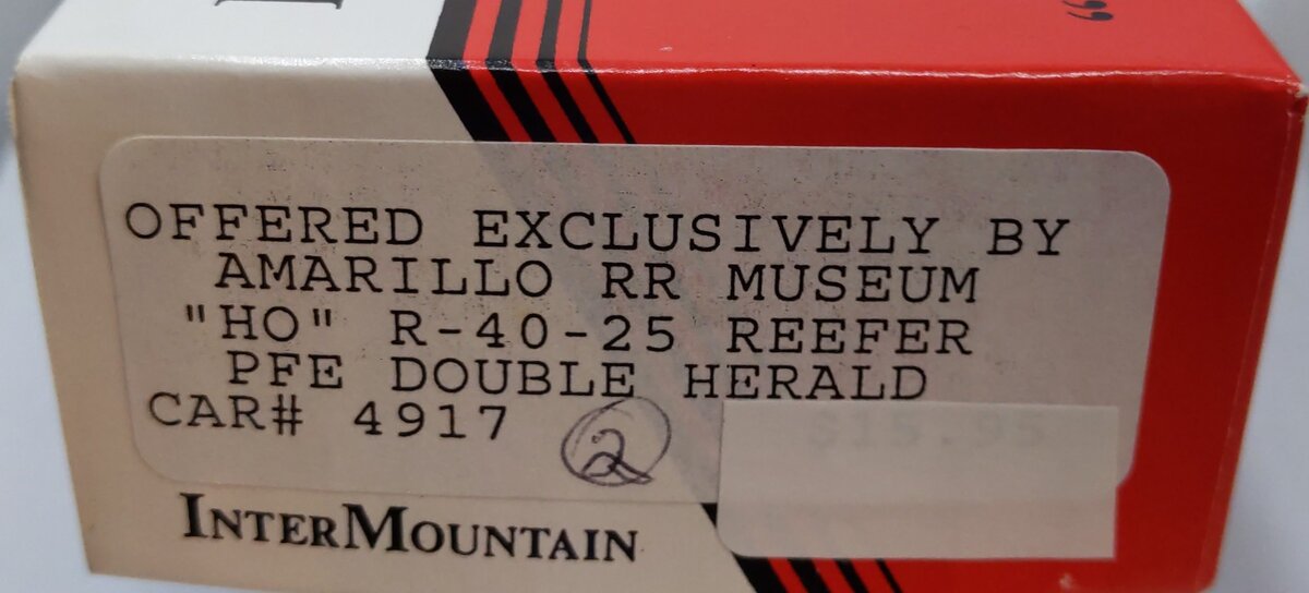 InterMountain 4917 HO Pacific Fruit Express R-40-25 Reefer Double Herald Car Kit