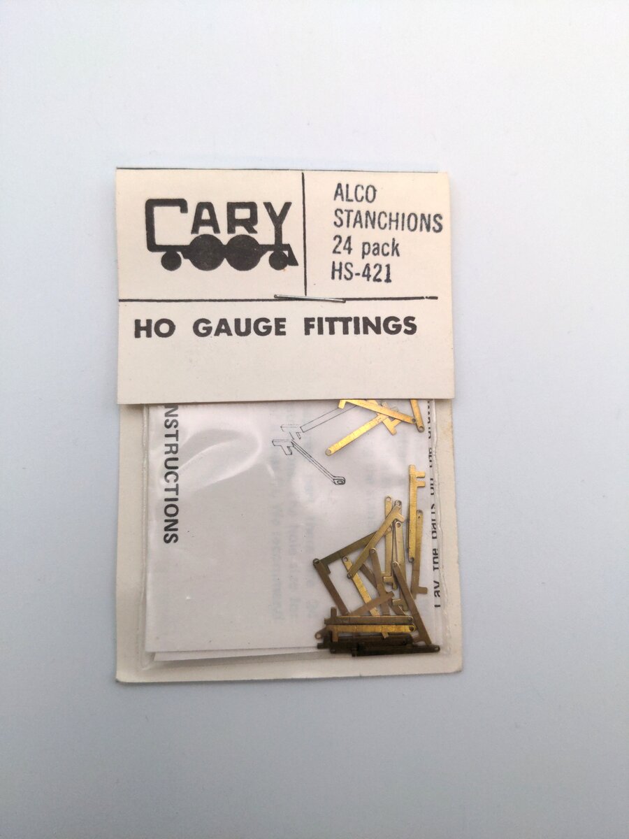 Cary Loco Works HS-421 HO Scale Alco Stanchions (Pack of 24)