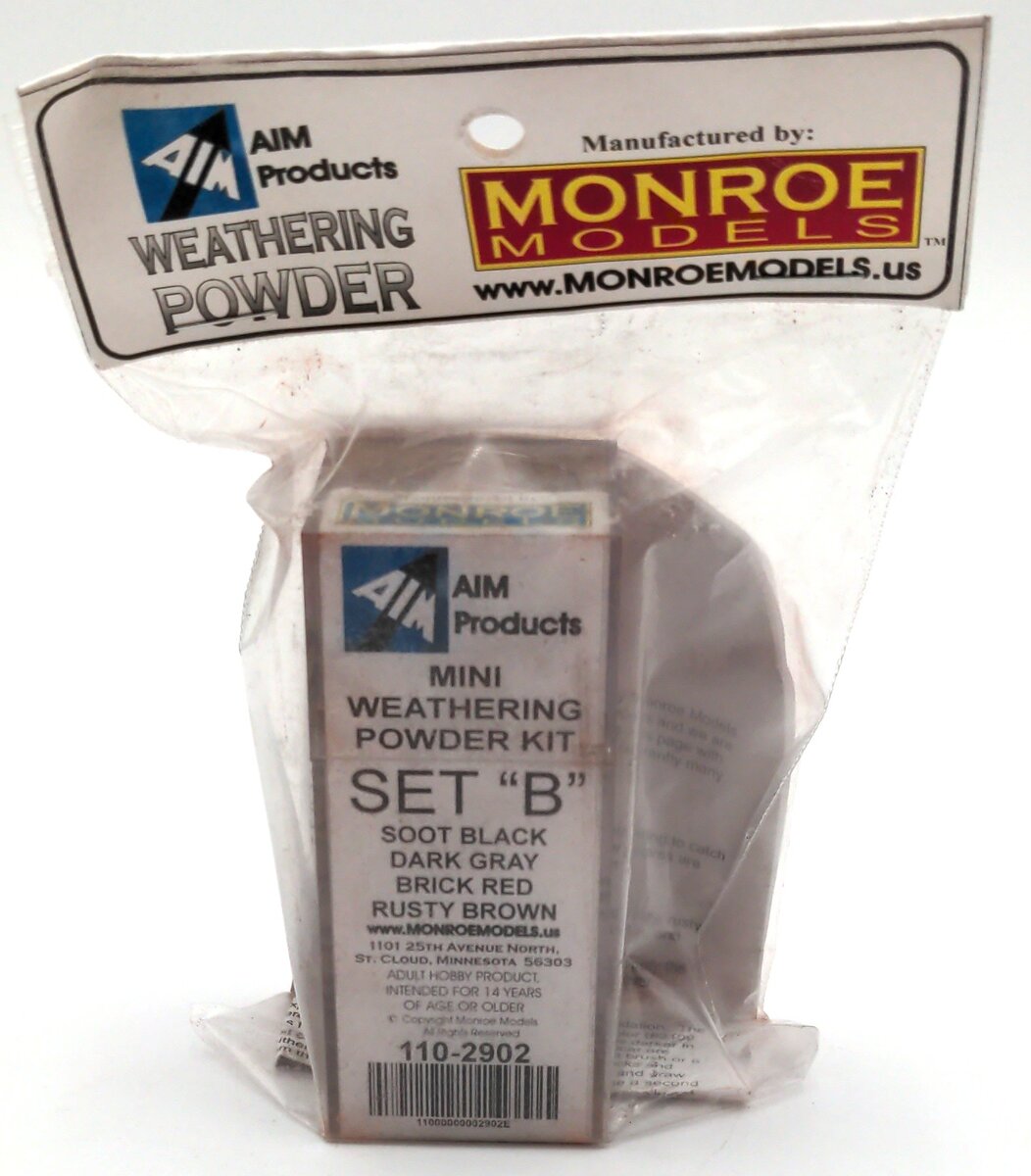 Monroe Models 110-2902 Mini Weathering Powder Kit Set B