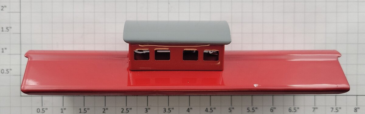 Ives 67-10 O Gauge Red / Gray Cupola Caboose Roof