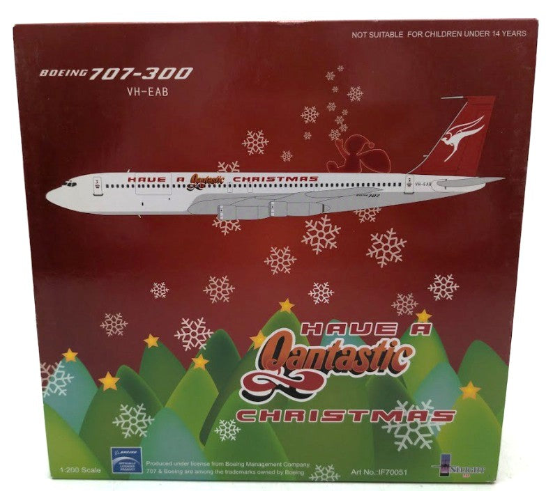 Inflight IF70051 1:200 200 Qantas Boeing 707-300 VH-EAB Qantastic Christmas