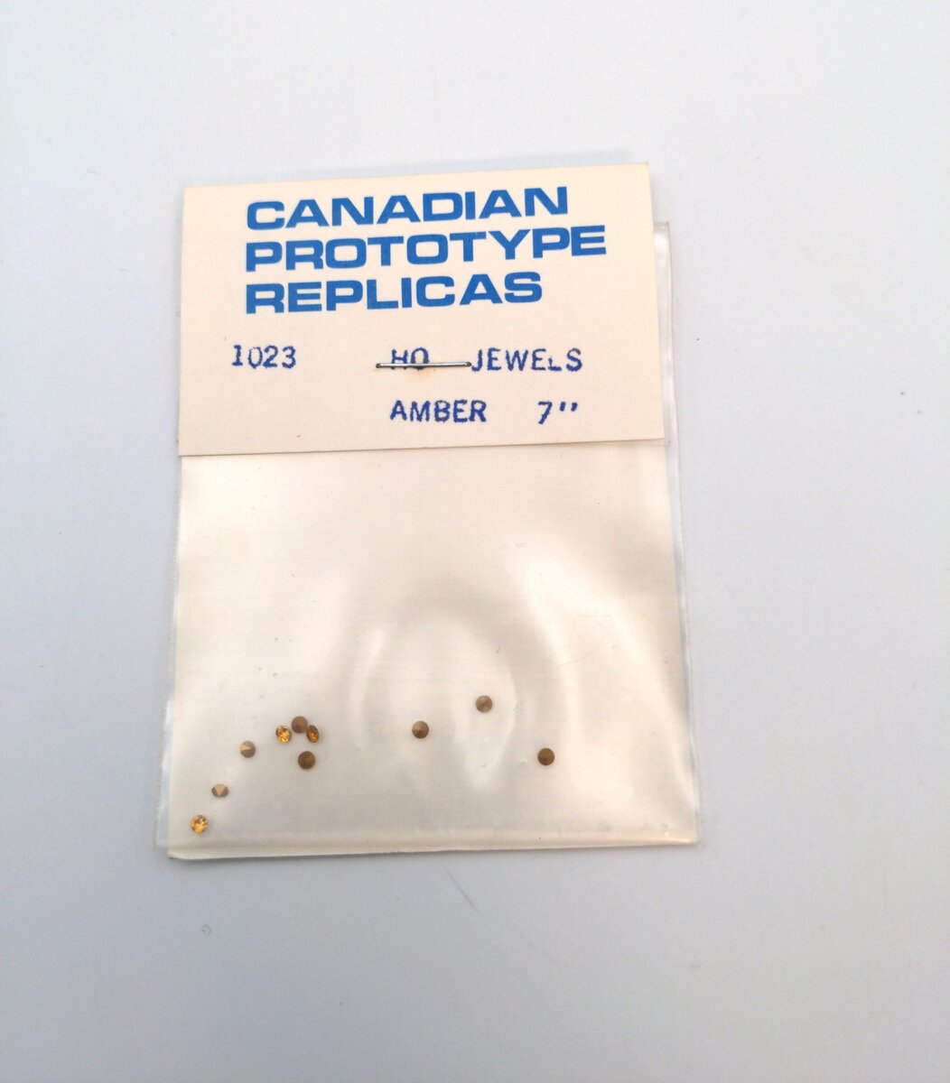 Canadian Prototype Replicas 1023 HO 7" Amber Jewels (Pack of 10)