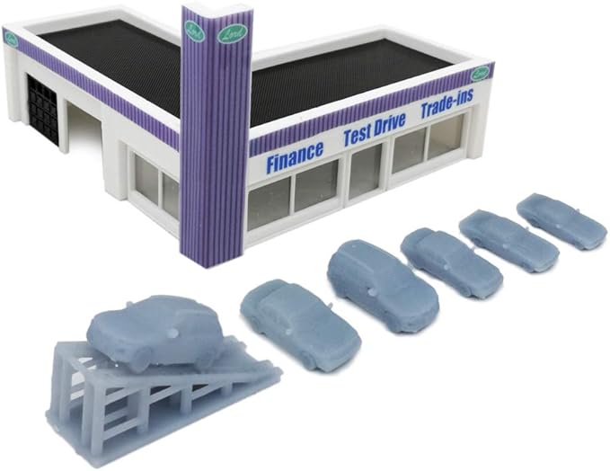 Outland Models BK634F N Scale Car Dealership Building Kit