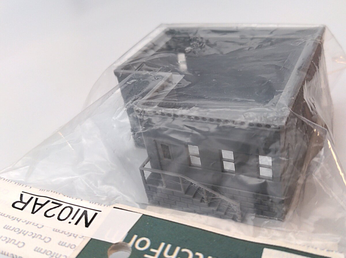 CrutchForm Ni02AR N Scale 3-D Printed Unpainted Warehouse Building