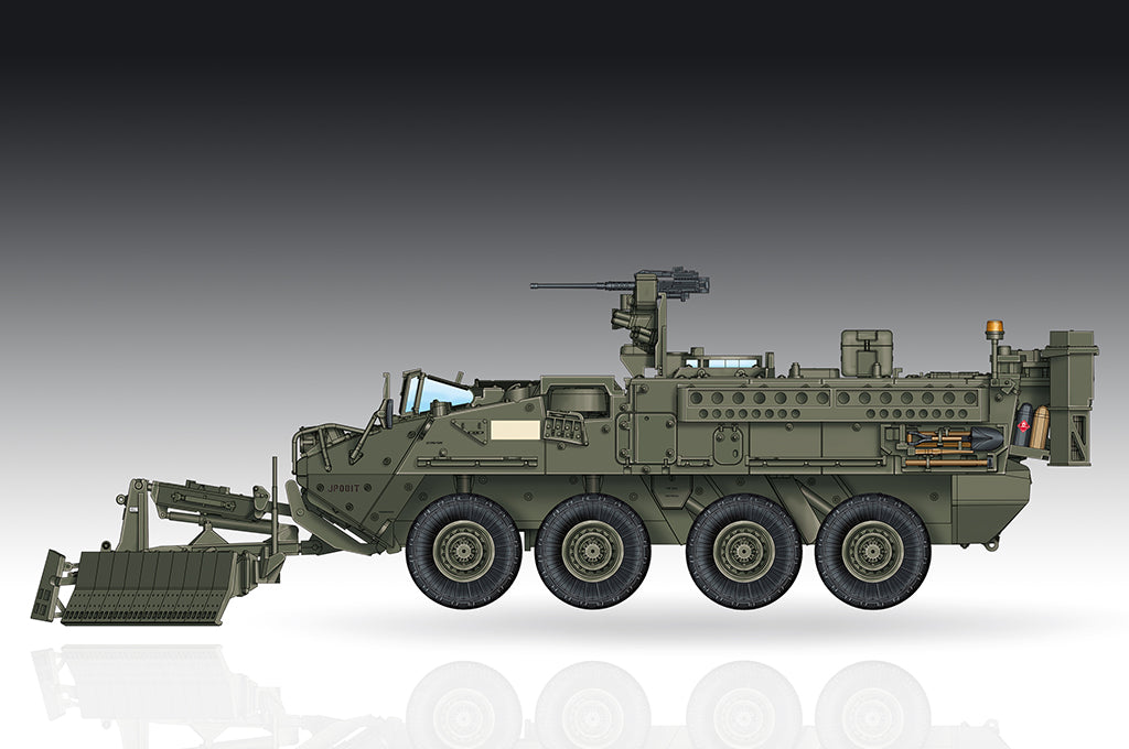 Trumpeter 07427 1:72 M1132 Stryker Engineer Squad Vehicle w/SMP Plastic Kit