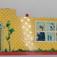 Marx 081424 Prewar Yellow Tinplate HO Whistle Station with Wiring - Incomplete