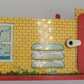 Marx 081424 Prewar Yellow Tinplate HO Whistle Station with Wiring - Incomplete