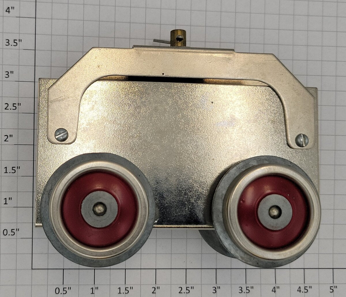 Williams Reproductions No. 256-10 Bild-A Loco Dummy Motor Frame with Red Wheels
