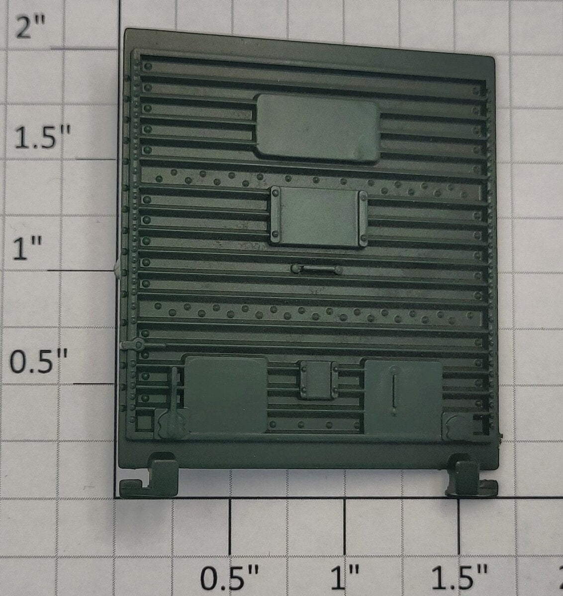 Lionel 9642-12 Dark Green Multi-Panel Box Car Door with Guides