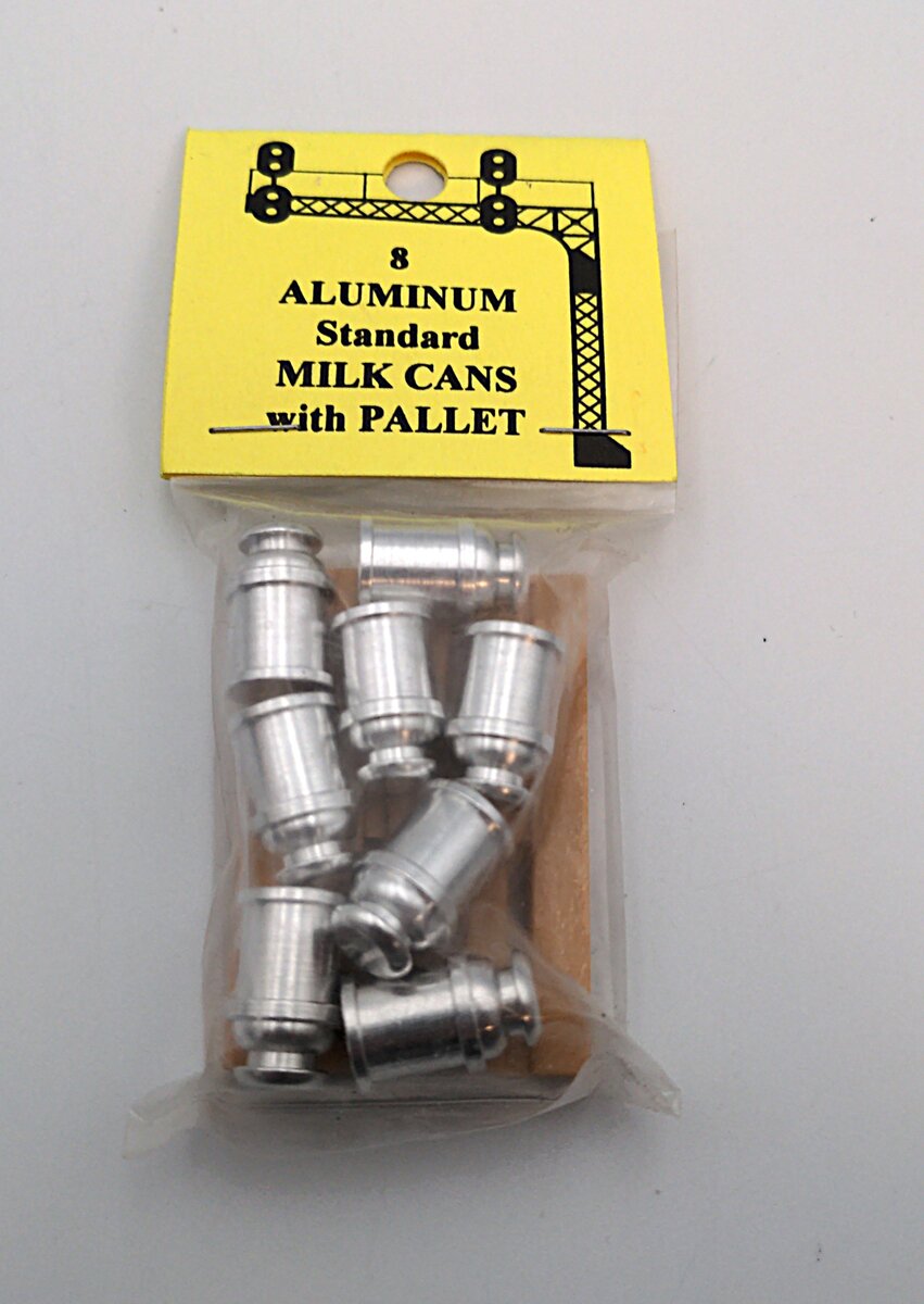 The Ink Well O 8 Aluminum Milk Cans with Pallet