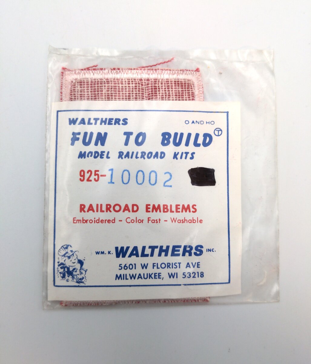Walthers 925-10002 Vermont Railway Railroad Emblems Patch