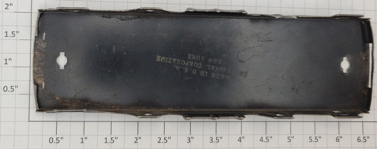 Lionel 530-3 Prewar Black O Gauge Observation Car Frame with Small Scratches