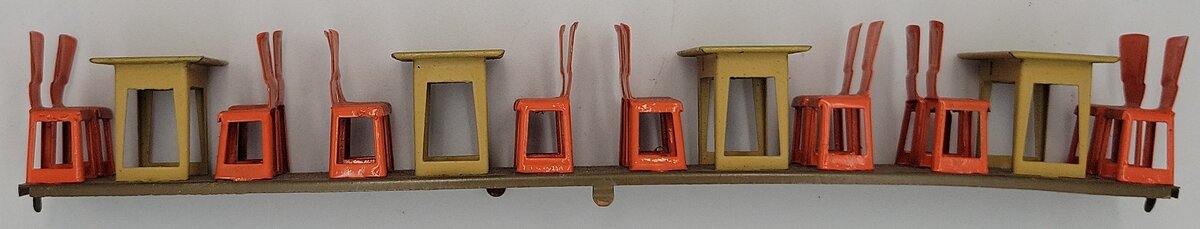 Acme 1230-05 Standard Gauge Repainted Tinplate Dining Car Interior