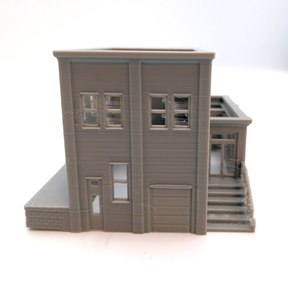 CrutchForm Ni03r N Scale 3-D Printed Unpainted Factory Building