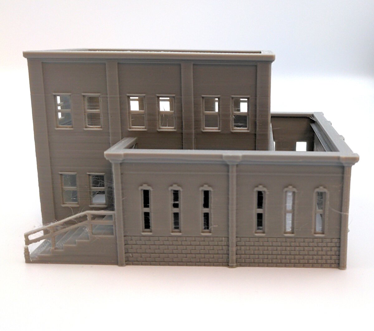 CrutchForm Ni03r N Scale 3-D Printed Unpainted Factory Building