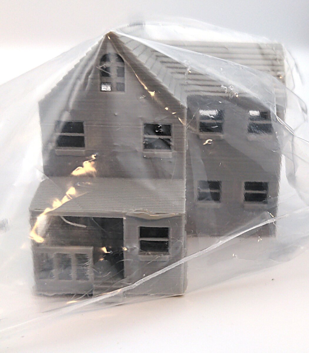 CrutchForm NF01L N Scale 3-D Printed Unpainted Two Story Family House