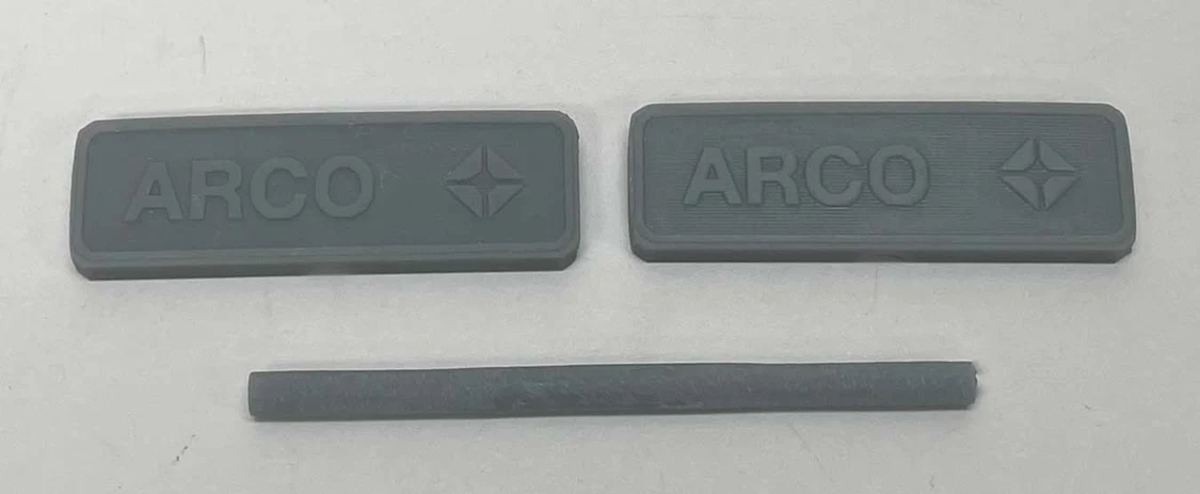 Phoenix Precision Models 31648 HO Unpainted 3D Printed ARCO Gas Sign (Pack of 2)