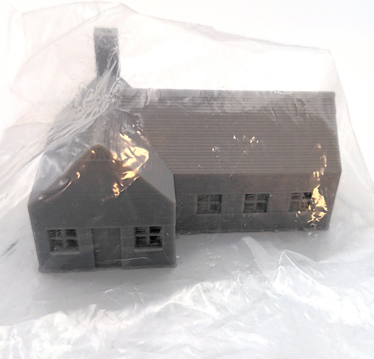 CrutchForm NH02R N Scale 3-D Printed Unpainted Single Family One Story Home