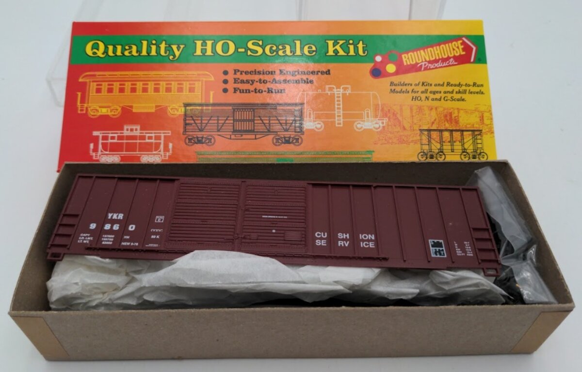 Roundhouse 03648 50' FMC Offset Boxcar Double Door Boxcar Yorkrail # 9860 Kit