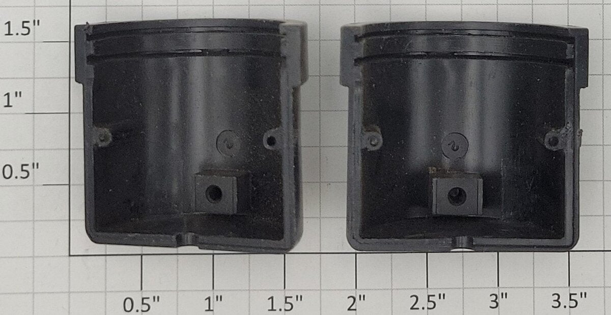 American Flyer PA24549S S Scale Black Plastic Spotlight Housing