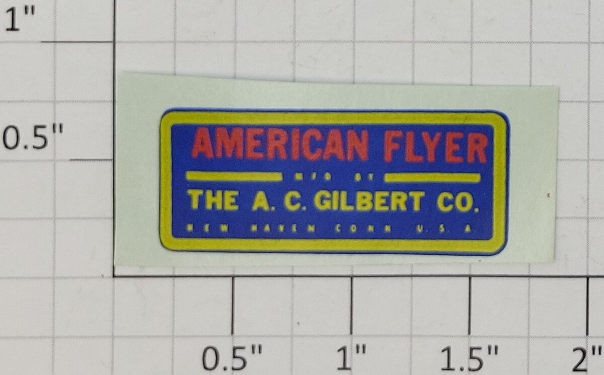 American Flyer FG649WS The A.C. Gilbert Accessory Water Soluble