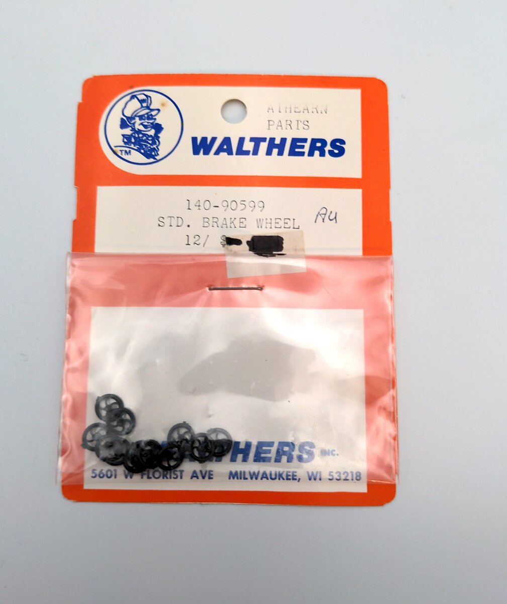 Walthers 140-90599 HO Brake Wheels (Pack of 12)