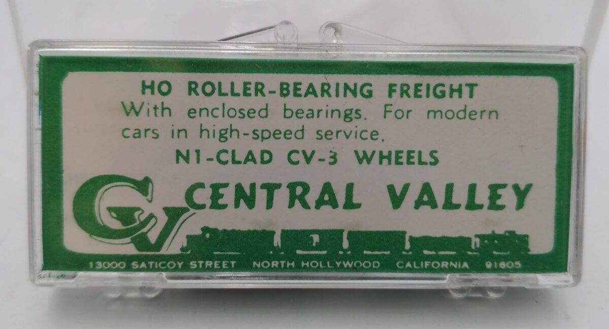 Central Valley Models T-57 N1-CLAD CV-3 Wheels Roller-Bearing Freight (Set of 2)