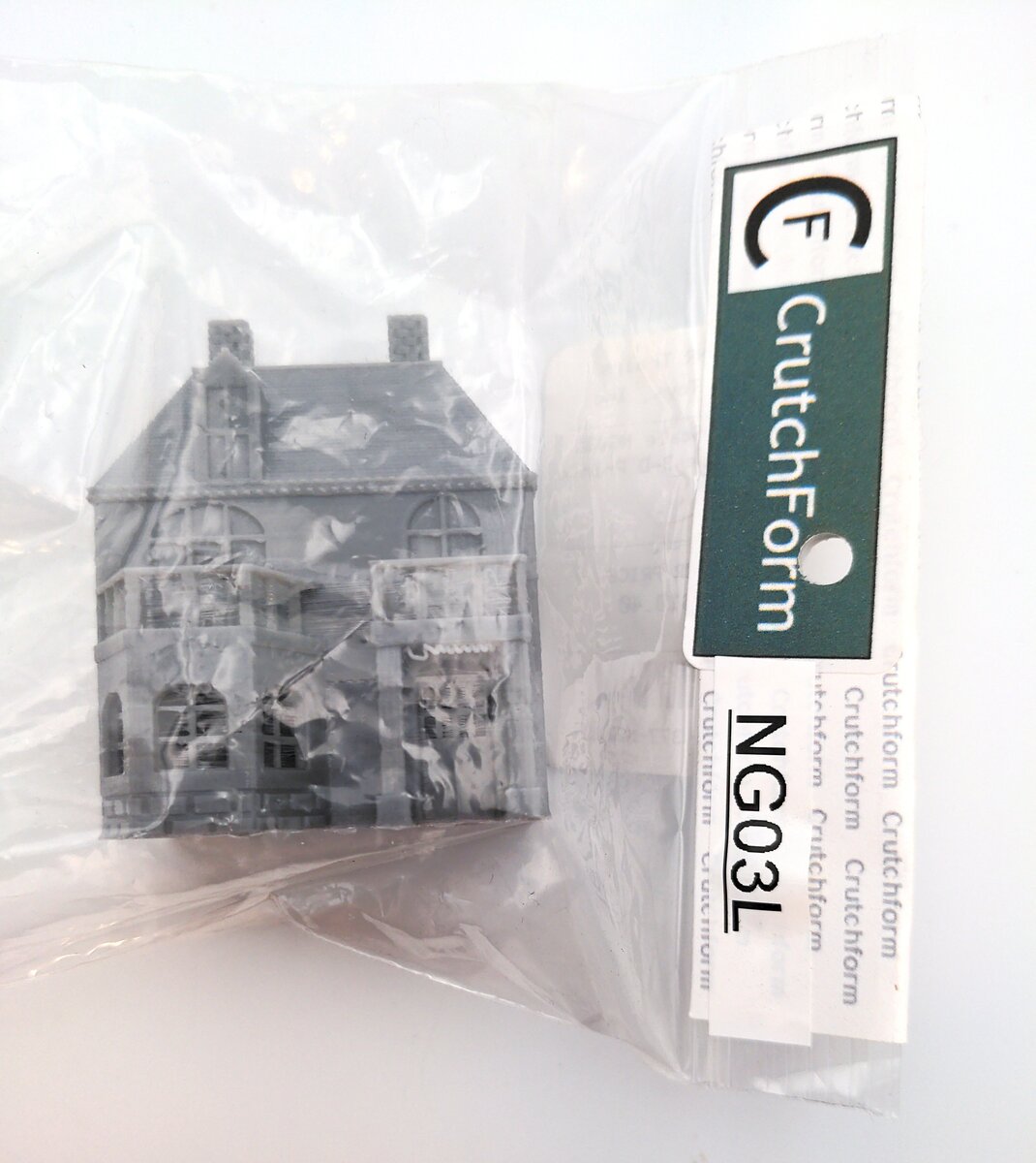 CrutchForm NG03L 3-D Printed Unpainted 2-Story House