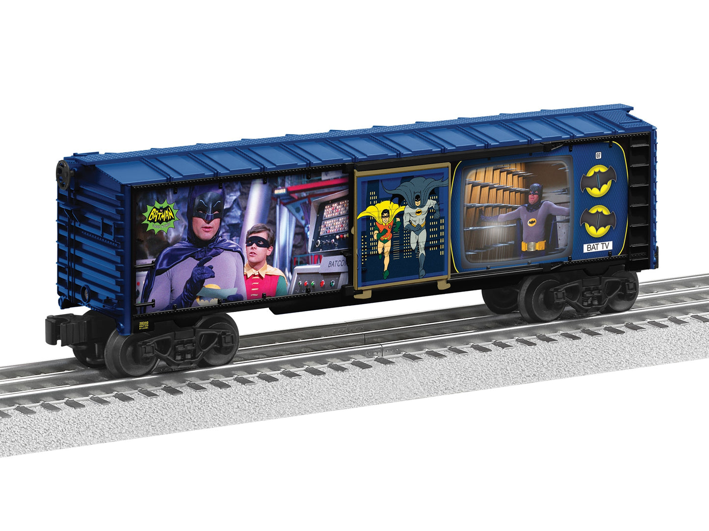 Lionel 2528340 O Batman Illuminated Classic TV Boxcar