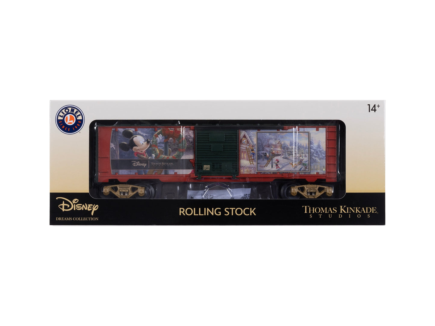 Lionel 2528420 O Thomas Kinkade - Disney Mickey's Victorian Christmas Boxcar